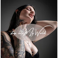 a woman with tattoos on her chest