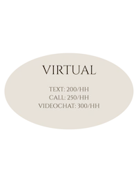 an oval label with the word virtual on it