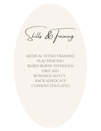 skill & training - oval label
